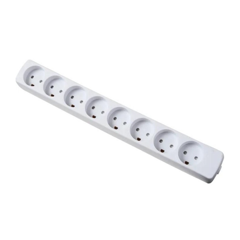 Mercodan Power strip 8 outlets earthed
